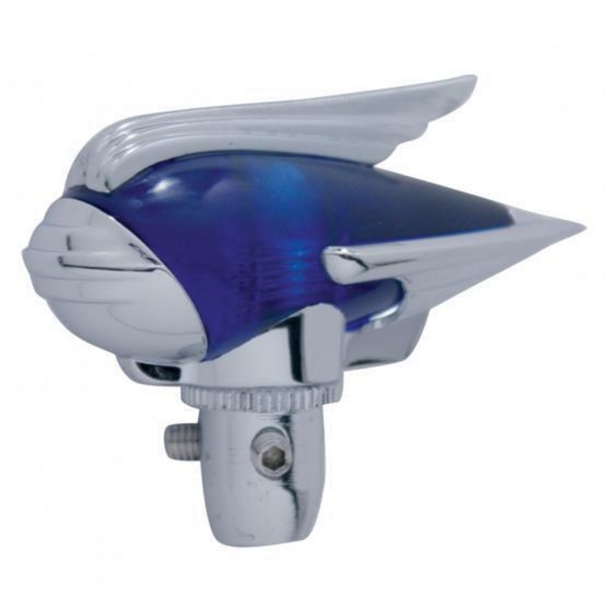 Chrome Die-Cast Antenna Topper, Blue