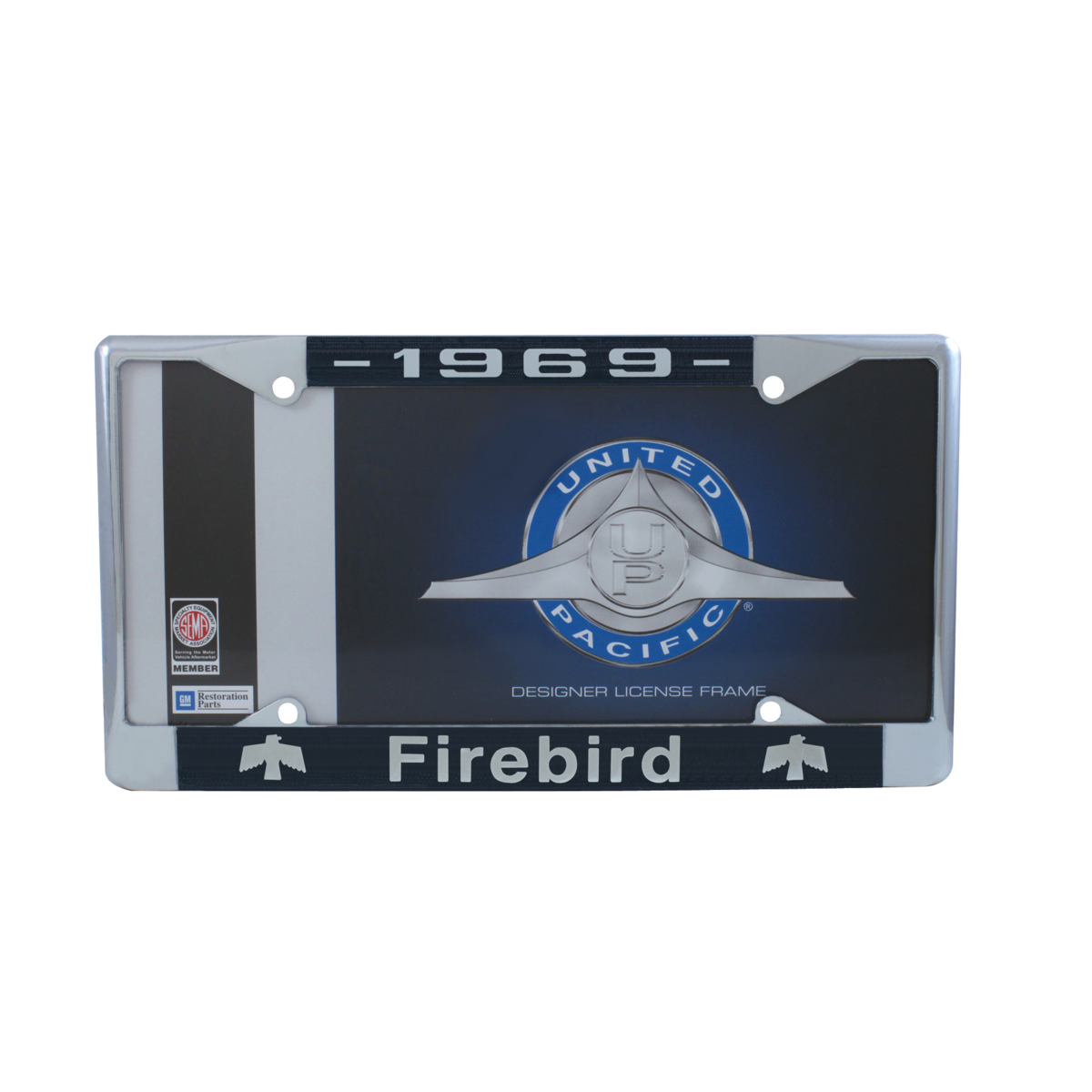 Chrome License Plate Frame For 1969 Pontiac Firebird