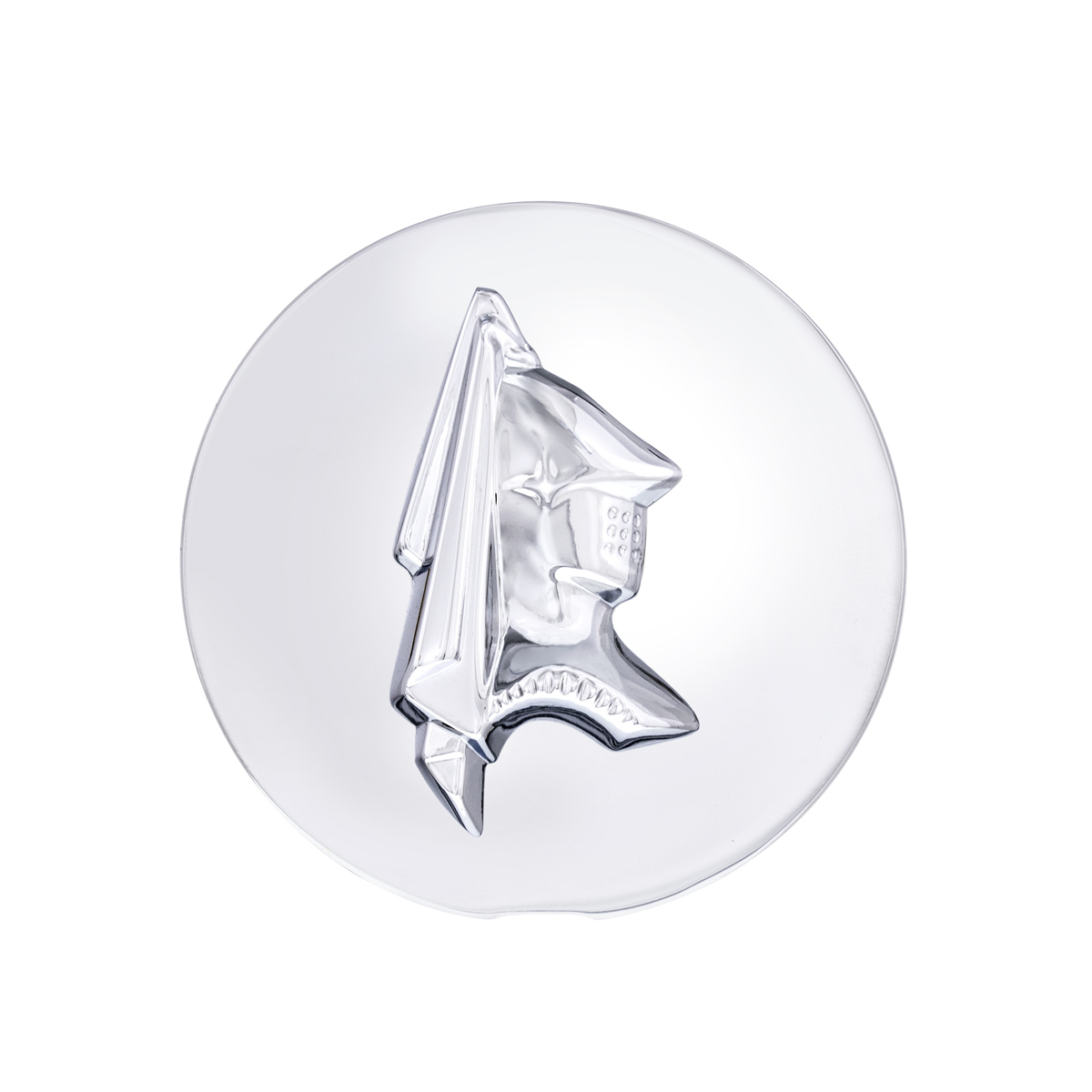 Chrome Die-Cast Lancer Knight Center Cap