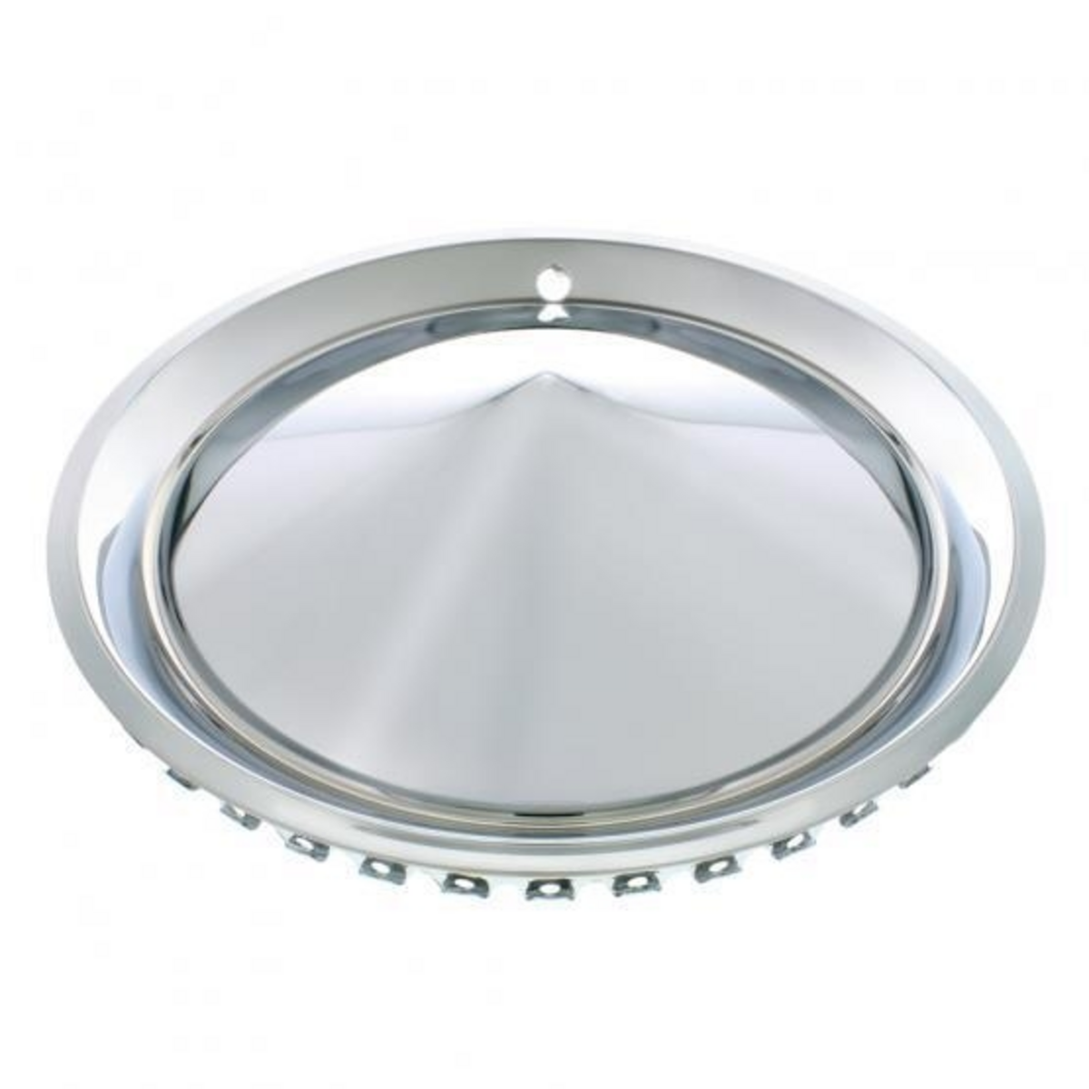 15" Chrome 57-Plymouth "California Cone" Hubcap Set (4/Set)