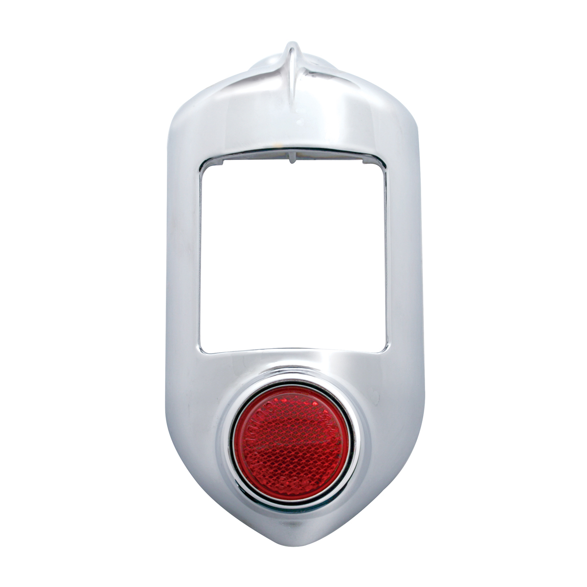 Chrome Tail Light Bezel With Reflector For 1951-1952 Chevrolet Passenger Car