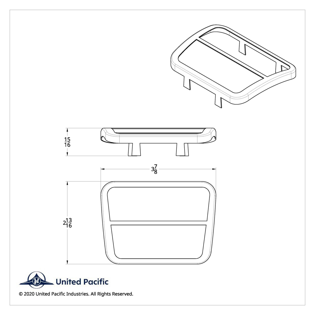 Stainless Steel Brake & Clutch Pedal Trim For 1967-72 Chevy & GMC Truck