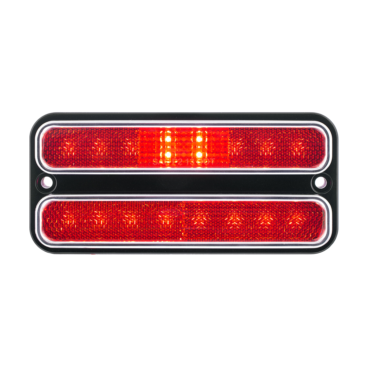 18 LED Side Marker Light With Stainless Steel Trim For 1968-1972 Chevrolet & GMC Truck, Red Lens
