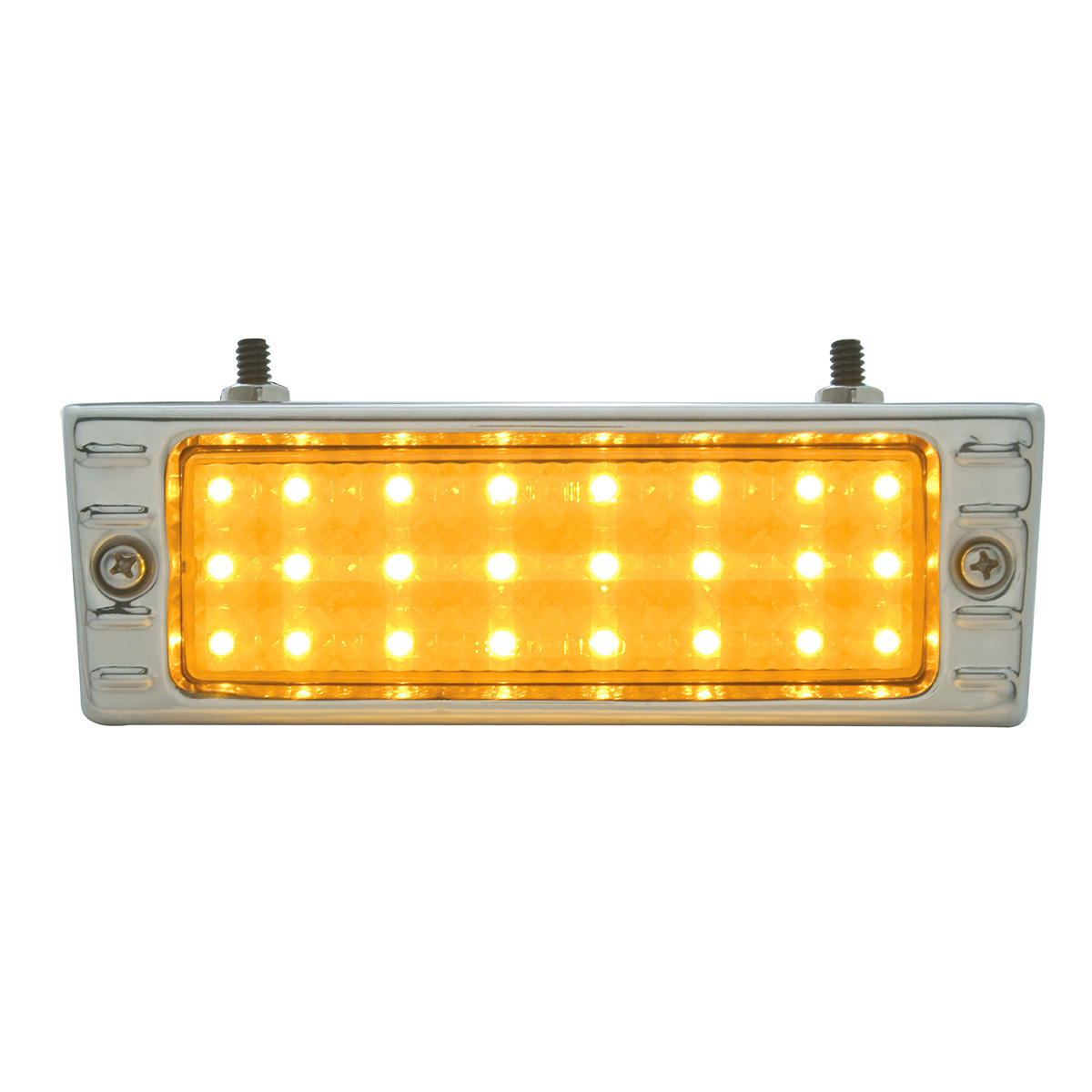 24 LED Parking Light Assembly With SS Bezel For 1947-53 Chevy Truck, Amber Lens