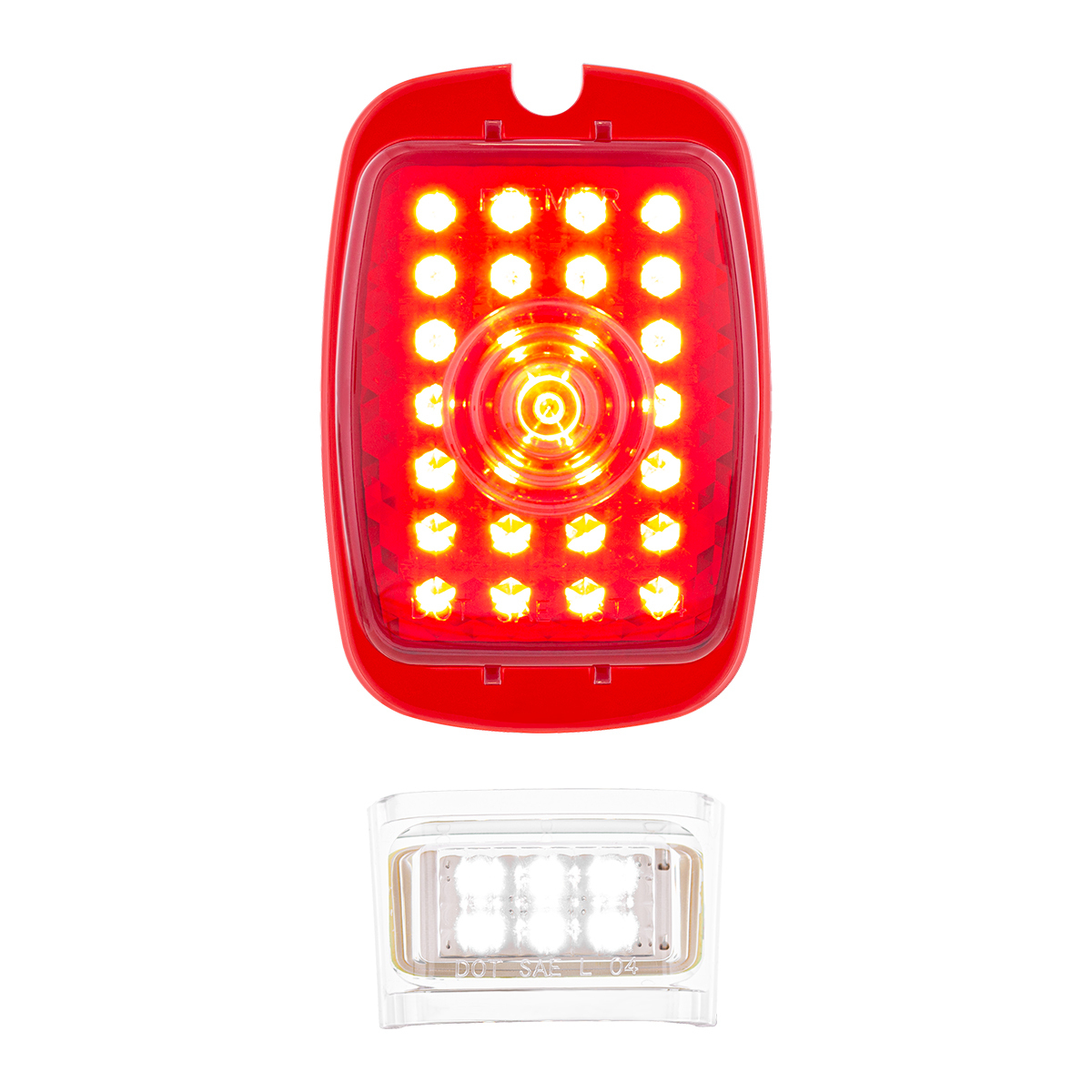 27 LED Tail Light With 6 LED LP Light For Chevy Passenger Car (1937-1938) & Truck (1940-1953)- L/H