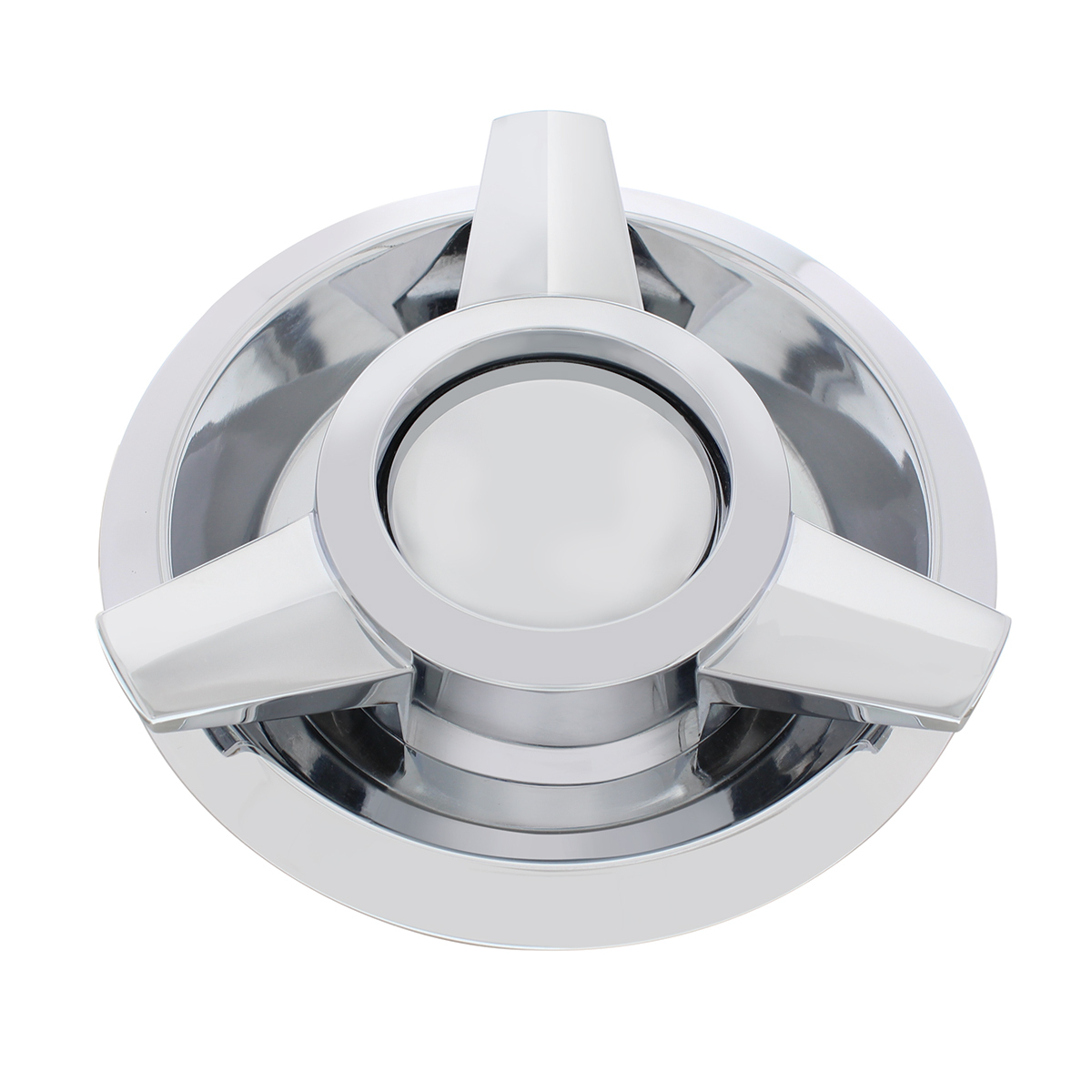 Chrome 3-Wing Spinner Style Hubcap For 1962-63 Ford T-Bird