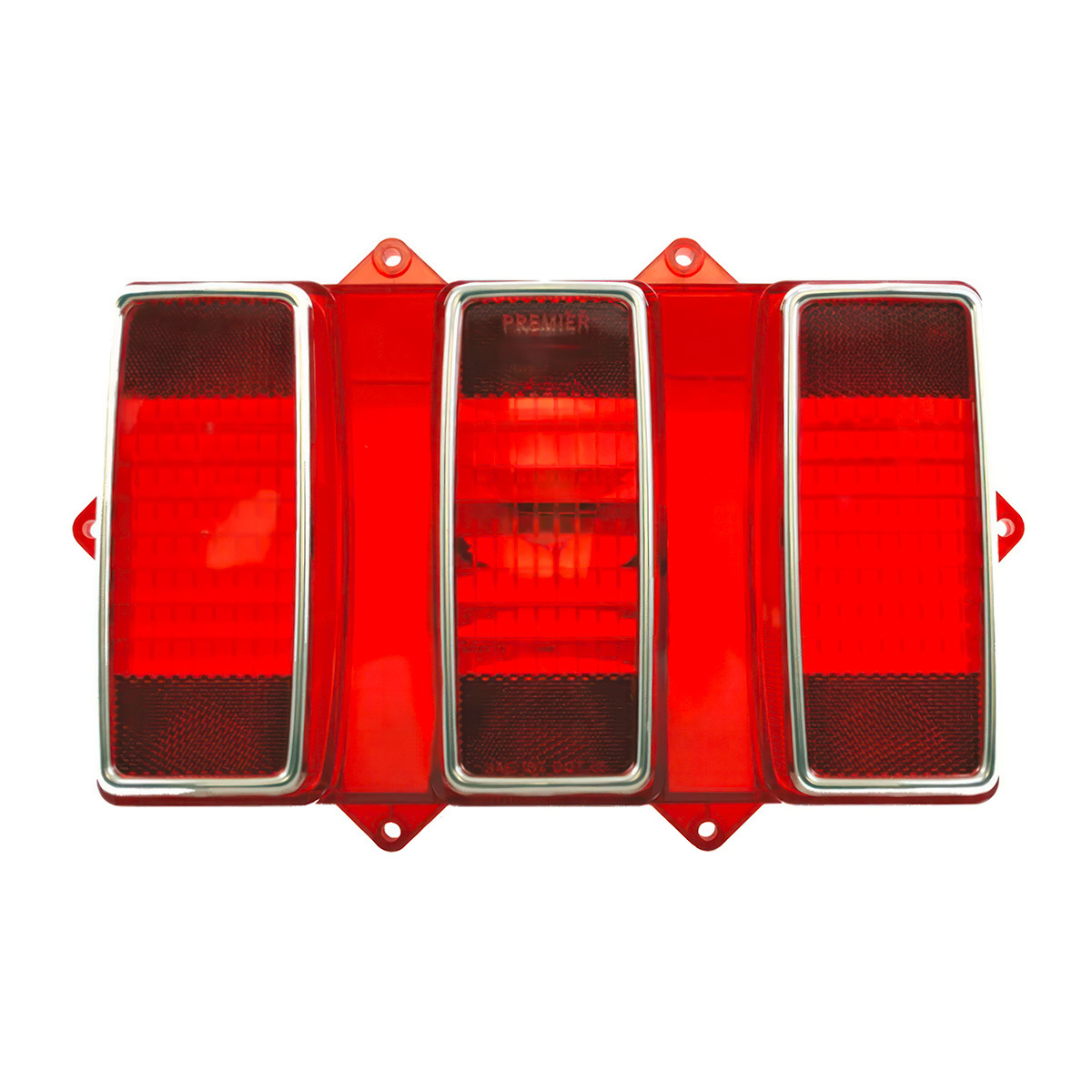 Tail Light Lens With Stainless Steel Trim For 1969 Ford Mustang