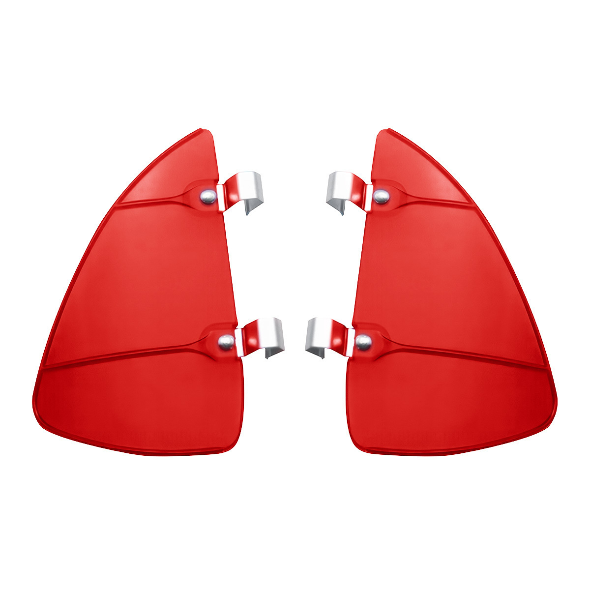 Plastic Wind Vent Window Breezies, Red (Pair)