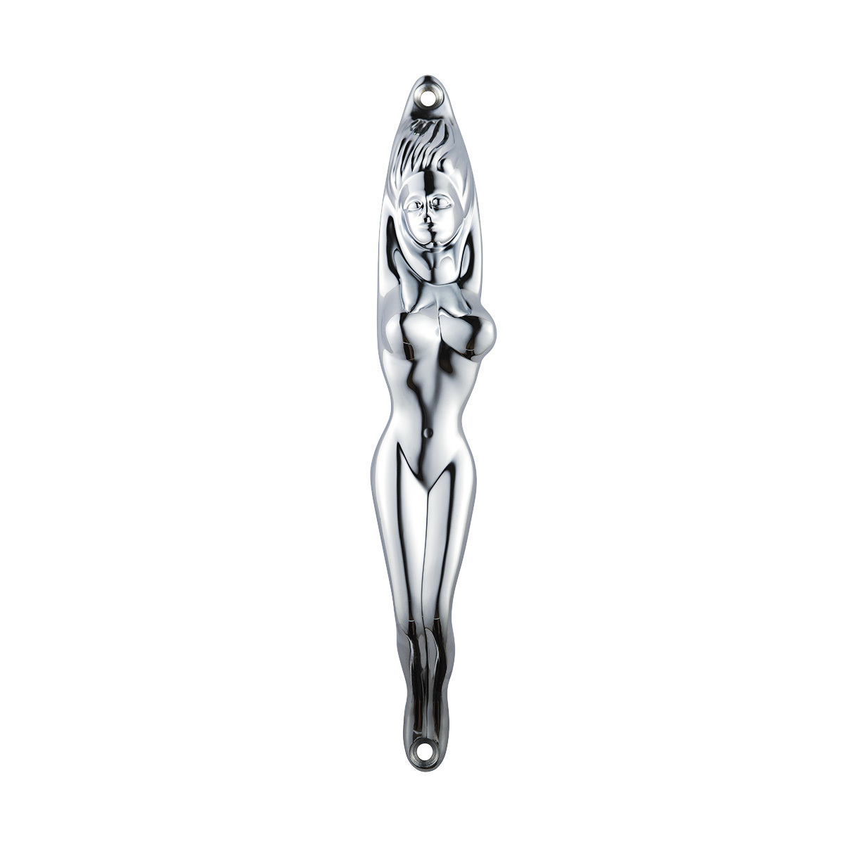 Chrome Nude Lady Shape Grab Handle