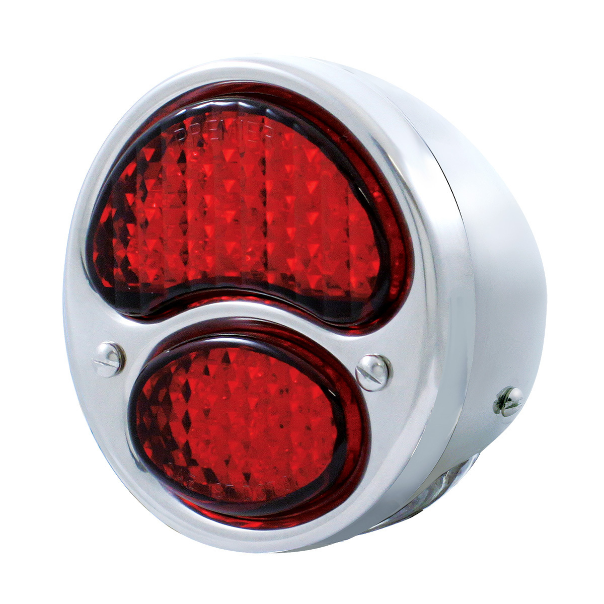 19 LED 6V Tail Light Assembly With 4 LED LP Light & SS Housing For 1928-31 Ford Model A - L/H