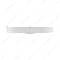 14-3/4" Wide Stainless Steel Visor For Dual 4" X 6" Headlight, Smooth Style