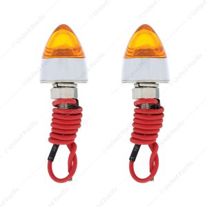 Single LED Bullet Style License Plate Fastener (2-Pack)