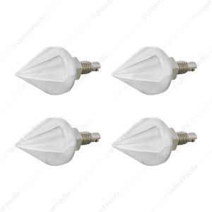 Chrome Spike License Plate Fastener (4-Pack)