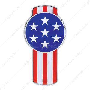 Chrome Die Cast USA Flag Emblem