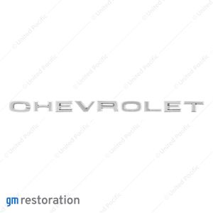 Chrome "CHEVROLET" Hood Letter Emblem Set For 1967-68 Chevy & GMC Truck