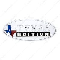 Chrome Die Cast Oval Emblem - "Texas Edition"