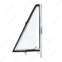 Vent Window Assembly Chrome Frame Without Tinted Glass For 1966-77 Ford Bronco - R/H