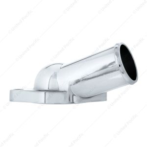 Angled Left 15 Degree Up Chrome Water Neck For Chevy Small Block Gen I & GM V6