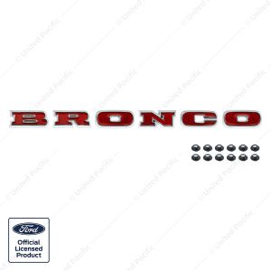Chrome "BRONCO" Grille Letter Set For 1966-1977 Ford Bronco