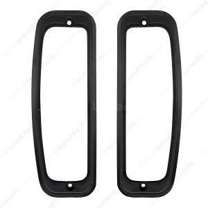 Black Anodized Billet Aluminum Tail Light Bezels For 1966-77 Ford Bronco (Pair)