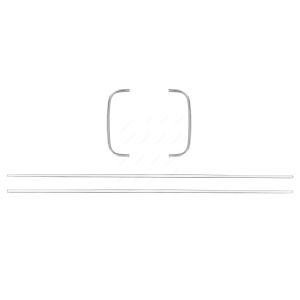 Polished Aluminum Grille Trim Molding Kit For 1966-77 Ford Bronco