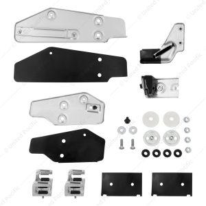 Door Glass Mounting Bracket & Guide Set For 1969-70 Ford Mustang - R/H