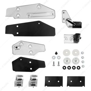 Door Glass Mounting Bracket & Guide Set For 1969-70 Ford Mustang - L/H
