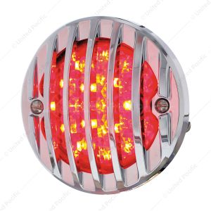 17 LED Tail Light With Chrome Grille Bezel For 1933-36 Ford Truck - L/H