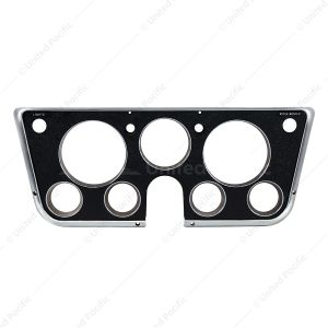 Dash Bezel For 1969-72 Chevy & GMC Truck With 7 Gauges - Black & Chrome