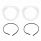 Chrome Headlight Bezels With Seals For 1955-1957 Chevrolet Truck (Pair)