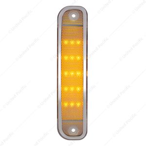 15 Amber LED Side Marker With Stainless Steel Trim For 1973-80 Chevy & GMC Truck