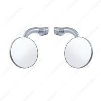 3" Curved Arm Peep Mirror Bundle With Convex Mirror Glass (Pair)