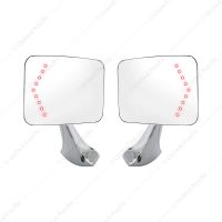 Exterior Mirror Bundle With LED Turn Signal for 1970-1972 Chevy & GMC Truck (Pair)