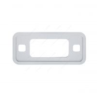 Clear Anodized Billet Aluminum Side Marker Light Bezel For 1970-77 Ford Bronco