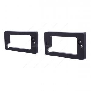 Black Anodized Billet Aluminum Turn Signal Bezel Set For 1969-77 Ford Bronco