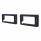 Black Anodized Billet Aluminum Turn Signal Bezel Set For 1969-77 Ford Bronco