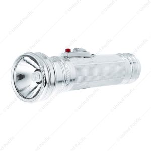 Chrome Vintage Style LED Flashlight