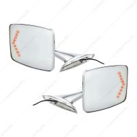 Exterior Mirror Bundle With LED Turn Signal For 1973-1987 Chevy & GMC Truck (Pair)