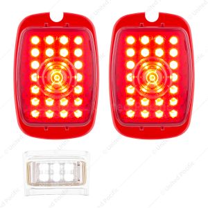 27 LED Tail Light With 6 LED LP Light Set For Chevy Passenger Car (1937-1938) & Truck (1940-1953) (P