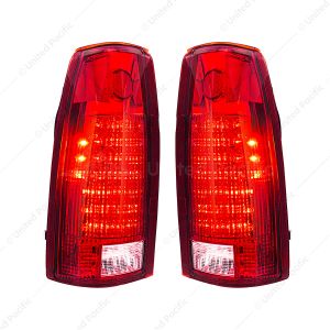 24 LED Tail Light With 6 LED Backup Light Assembly For 1988-2000 Chevrolet & GMC Truck (Pair)