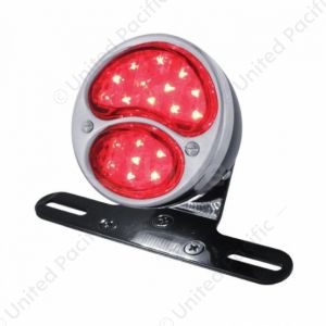 Motorcycle Rear Fender Mounting Bracket With 1928 LED "DUO Lamp" Tail Light