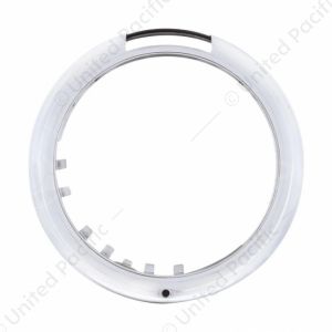 Stainless Steel "Classic" Headlight Bezel With LED Turn Signal Cutout