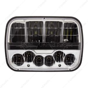 ULTRALIT - High Power LED 5" X 7" Headlight With Polycarbonate Lens & Housing
