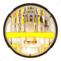 ULTRALIT - High Power LED 7" Headlight With Turn Signal & Amber Position Light Bar