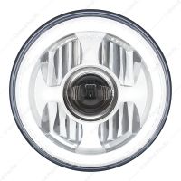 ULTRALIT - High Power LED 7" Projection Headlight With Dual Color LED Position Halo Ring