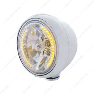 Guide 682-C Style Headlight H4 Bulb With 34 Amber LED