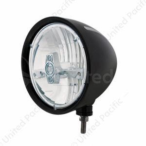 Black "Billet" Style Groove Headlight 5 LED Bulb - Chrome