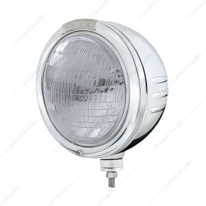 Stainless Steel Bullet Embossed Stripe Headlight 6014 & Dual Mode LED Signal