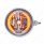 Chrome Guide 682-C Style Headlight Assembly W/Crystal Lens & 34 LEDs Position Light - R/H (Horizonta