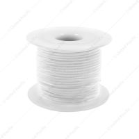 100 Ft. 16 AWG Long Primary Wire Roll - White